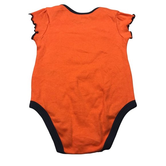 NFL Girl's Chicago Bears 12 Month One Piece Orange Black New Without Tag - Picture 2 of 11